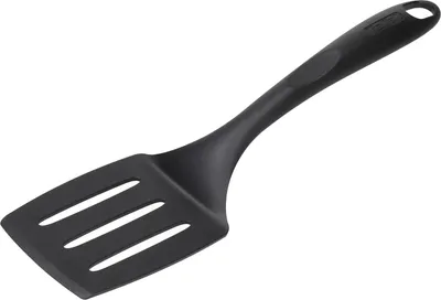 Produktbild von Spatel, Tefal 2743712, Bienvenue, Schlitzspatel, Kchenwerkzeug, Mit Lchern, Bis 220C, Splmaschinenfest, Schwarz