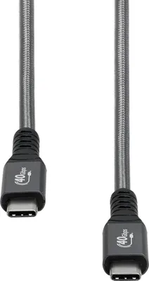 Obrázok produktu pre Kábel USB4 Gen. 3x2 ProXtend 40Gbps 100W 0,5M 40X8823, USB4-40G100W-0005
