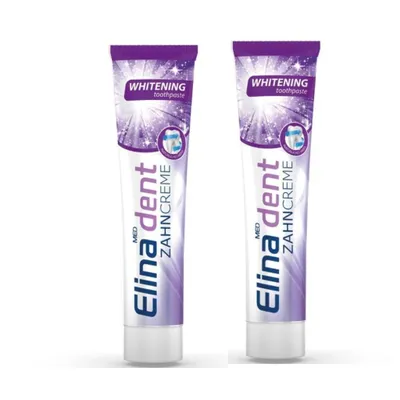 Produktbild von 2 x 125 ml Zahncreme Elina Whitening