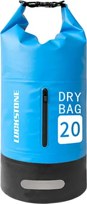 Produktbild von 20L Trockentasche, Outdoor-Wasserbeutel, Eimertasche, mit Schultergurt, leichter Rucksack, geeignet für Rafting, Schwimmen, Camping usw., Blau