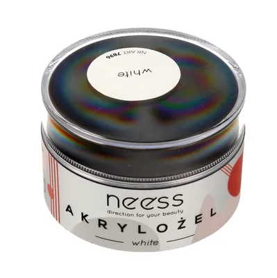 Obrázek produktu pro NEESS Akrylový gel na nehty White (7896) 15g