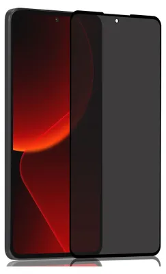 A privacy screen protector is shown on a smartphone.