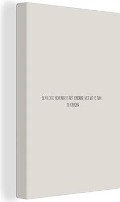 Produktbild von OneMillionCanvasses® - Leinwandbilder - 90x140 cm, Text - Ein echter Gärtner ist wie Unkraut, das man nicht aus dem Garten entfernen kann - Gartenarbeit - Zitate, Wandbilder Wohnzimmer Schlafzimmer - Wandschmucke - Schlafzimmer