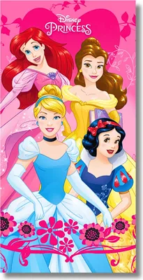Produktbild von Badetuch Disney Prinzessinnen Strandtuch -Strandlaken 70 x 140 cm aus Baumwolle
