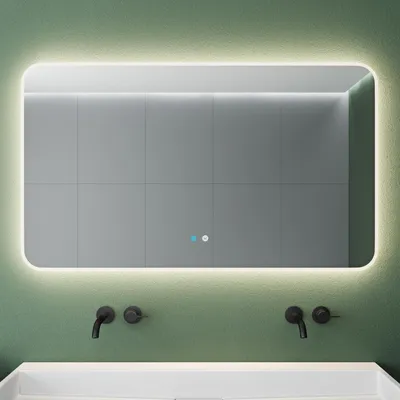Produktbild von Mai & Mai Wandspiegel Badezimmer Spiegel LED 120x70cm LED Bad-Spiegel mit Touchschalter, Beschlagfrei durch Antifog-Schicht nova-02