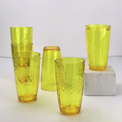 Produktbild von Set von 6 Wiederverwendbaren Acryl Trinkbechern 20 oz