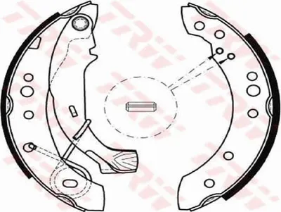 Produktbild von Trw Bremsbackensatz Hinterachse GS8467