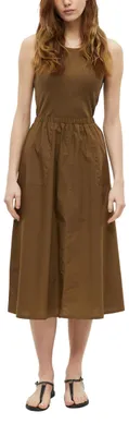 Produktbild von s.Oliver Damen Kleid – Midi, Regular Fit, aufgesetzte Tasche