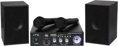 Zdjęcie produktu dla LTC Karaoke-Star2MKII, 50 W, Przyciski, Przewodowa, SD, Prąd przemienny, 230 V