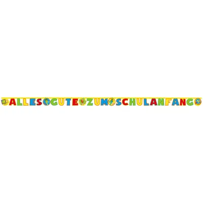 Produktbild von FOLAT Girlande Papier 4 Meter Alles Gute zum Schulanfang