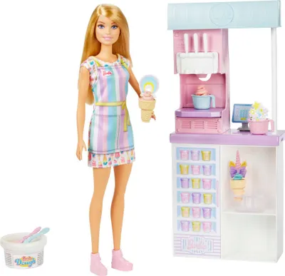 Obrázok produktu pre Mattel Barbie Hern set predava zmrzliny blondnka