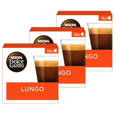 Image de Capsules de café Nescafé Dolce Gusto Lungo (3 x 16 capsules)