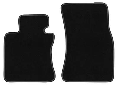 Productafbeelding van Velours voormatten voor BMW 6 E63 2003-2010 (coupé) – 2-delig, zwart, op maat – Wielganizator BASIC