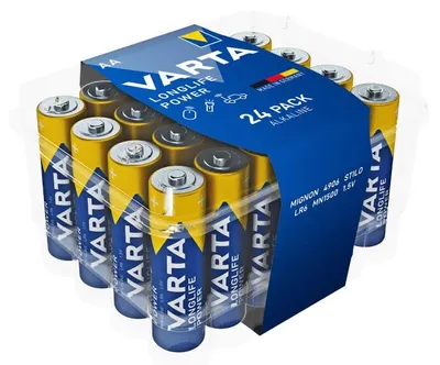 Immagine prodotto di Varta BAT0344 Batterie AA (LR06), Longlife Power CVP24, 24 ks