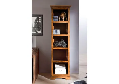 Produktbild von MASSIVMOEBEL24 Regal Akazie 54x44x195 honig lackiert OXFORD #0441