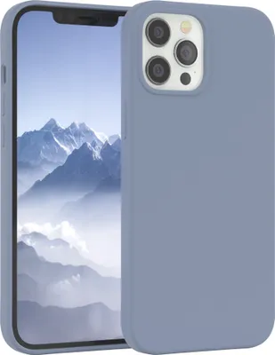 Produktbild von EAZY CASE Silikonhülle für Apple iPhone 12 Pro Max Silikon Backcover Schutz in Blau