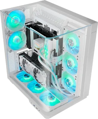 Produktbild von Mars Gaming MC-INFINIOW, Tower, PC, Weiß, ATX, micro ATX, Mini-ITX, Gaming, Multi