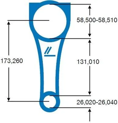 Produktbild von IPSA Pleuel CO000100 1175g