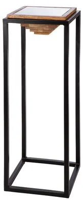 Zdjęcie produktu dla Gilde Deko-Säule, quadratisch, "Moorea", Metall, braun, schwarz, VE 1, L. 30 cm, B. 30 cm, H. 91 cm 53353 4063387533536