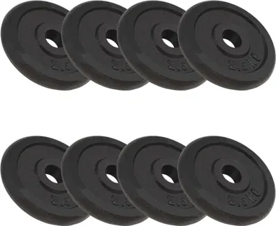 Zdjęcie produktu dla The Living Store Obciążniki 8 szt. 8x2,5 kg żeliwne