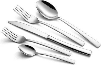 Produktbild von Edelstahl Besteck Set 24-teilig silber für 6 Personen spülmaschinenfest