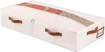 Obrázek produktu pro Skládací úložný box, 60 x 30 x 15 cm, béžový, netkaná textilie