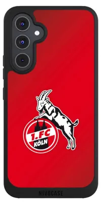 Produktbild von NIVOCASE Handyhülle für Samsung Galaxy A54 5G Hülle NIVOpure Case Schwarz 1. FC Köln EffZeh Offizielles Lizenzprodukt