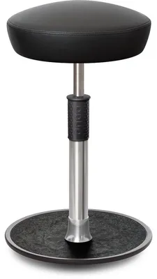 Produktbild von Sitz- Stehhocker Free Tall Hutsitz skai Kunstleder schwarz chrom /schwarz.