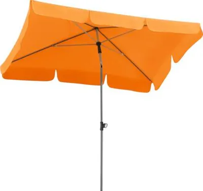 Produktbild von Mittelstockschirm Schneider Schirme Locarno 180 x 120 cm mandarine mit UV-Schutz 50+, wasserabweisende Polyesterbespannu