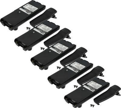 Produktbild von vhbw 5x Akku kompatibel mit Icom IC-F4GS, IC-F41GS, IC-F41GT, IC-F40GS, IC-F40GT Funkgerät, Walkie Talkie (2300 mAh, 7,2 V, NiMH) + Gürtelclip