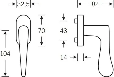 Produktbild von FSB Fenstergriff 1144 F1
