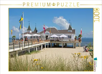 Produktbild von CALVENDO Puzzle Seebrücke, Ahlbeck | 1000 Teile Lege-Größe 64x48cm Foto-Puzzle für glückliche Stunden
