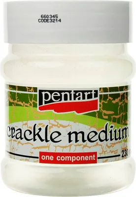 Zdjęcie produktu dla Jednoskładnikowy lakier do spękań crackle medium 230ml - Pentart