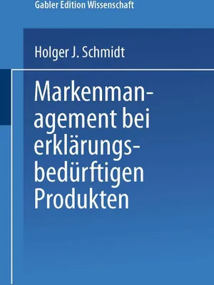 Produktbild von Markenmanagement bei erklärungsbedürftigen Produkten