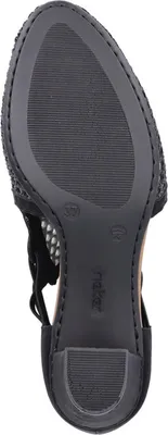 Produktbild von Rieker Damen Pumps Blockabsatz leicht 41052, Größe:38 EU, Farbe:Schwarz