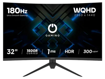 Immagine prodotto di ODYS XP32-X Monitor da gioco curvo, WQHD, 180 Hz, 1ms, HDR, VA, 122 % sRGB, 94 % DCI