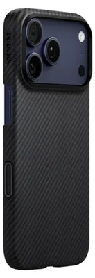 Produktbild von Pitaka KI1701BPM, Cover, Apple, iPhone 17 Pro Max, 17,5 cm (6.9"), Schwarz, Grau