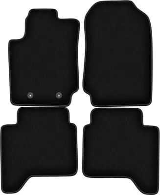 Immagine prodotto di Tappetini in velluto per Ford Ranger Raptor (2019-, pickup) neri, set 4 pz, con fissaggi