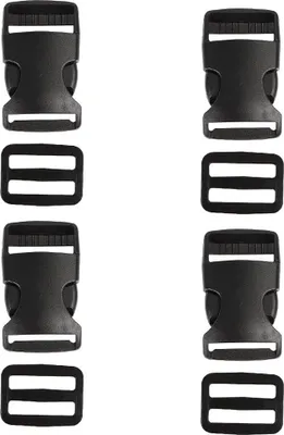 Produktbild von 4 Stück Steckschnallen , 25 mm Schnallen und Verschlüsse, Gurtschnalle, Kann für Rucksackreparaturen, Gepäckbefestigungsgurte usw