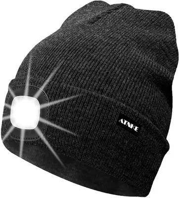 Produktbild von ATNKE LED Beleuchtete Mütze,Wiederaufladbare USB Laufmütze mit Licht Extrem Hell