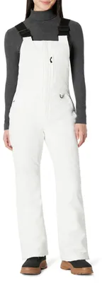 Imagen del producto de A. Mono de esquí para mujer, corte regular, impermeable y con forro, color blanco