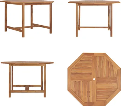 Immagine prodotto di vidaXL Tavolo da pranzo da giardino 110x110x75 cm in legno massiccio di teak - Tavolo da pranzo da giardino - Tavoli da pranzo da giardino - Tavolo da pranzo da giardino in legno - Tavolo da pranzo da giardino in legno massiccio