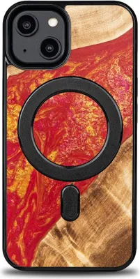 Image de Bewood Unique Étui pour iPhone 14 - Néons - Paris avec MagSafe