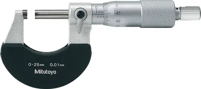 Produktbild von MITUTOYO Bügelmessschraube Werkszertifikat DIN 863/1 Messbereich 0-25 mm