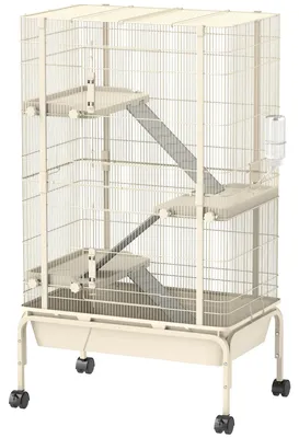 Immagine prodotto di Gabbia per piccoli animali - Gabbia per conigli - Gabbia per roditori - Gabbia per animali - Gabbia per criceti - A quattro piani