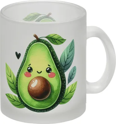 Produktbild von Lächelnde Avocado Glas Tasse