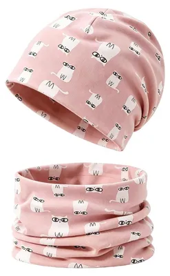 Produktbild von Baby Kinder Mütze Schal Set L Baumwolle Frühling/Herbst/Winter #2