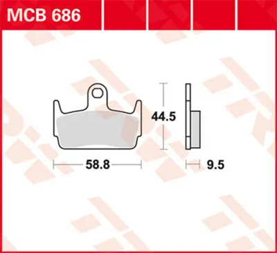 Image de Klocki hamulcowe TRW Trw Organ. Mcb 686