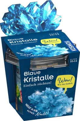 Immagine prodotto di KOSMOS Blaue Kristalle selbst züchten, Experimentierkasten, Experimente, Kristallzucht, ab 10 Jahren, 656102