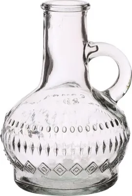 Produktbild von Glasvase klein 'Lille', Höhe 10cm, Durchmesser 7 cm, viele Farben zur Auswahl | Glasflasche, Farbe:Glasklar